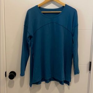 Lululemon Hit unwind long sleeve tonic teal 12